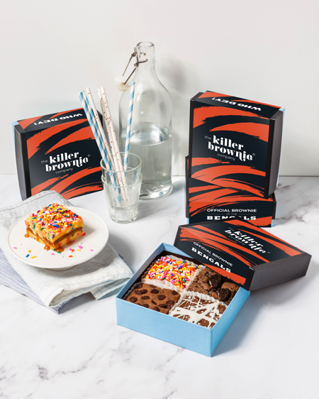 Dorothy Lane Killer Brownie Gift Box with Bengals Sleeve (4-ct) (x2)
