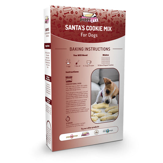 Puppy Cake Santa's Cookie Mix and Cookie Cutter (wheat-free)