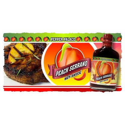 Pepper Palace Peach Serrano Hot Sauce
