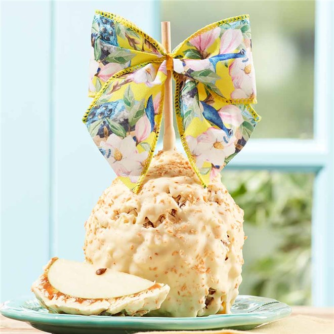 Mrs Prindables Peacock Jumbo Caramel Apple