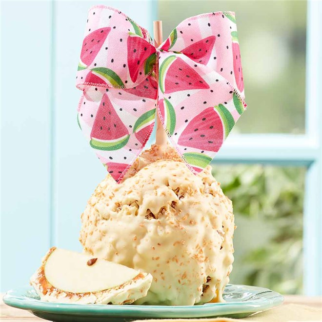 Mrs Prindables Watermelon Ribbon Jumbo Caramel Apple