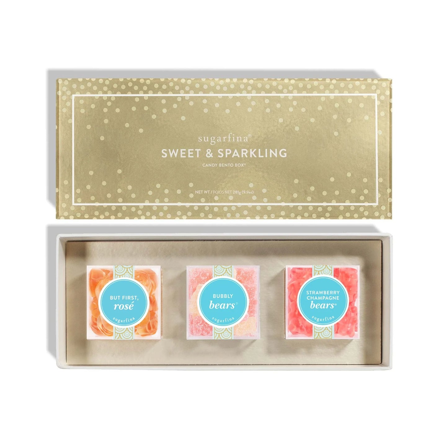 Sugarfina Pink Cocktail Garnishes Gummy Candy Bento Box - 3 Piece