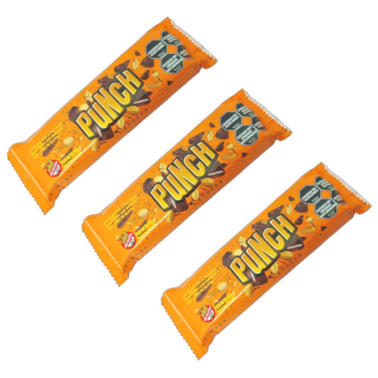 Pampa Direct Punch Milk Chocolate & Peanut Gluten-Free, 70 g / 2.47 oz (pack of 3)