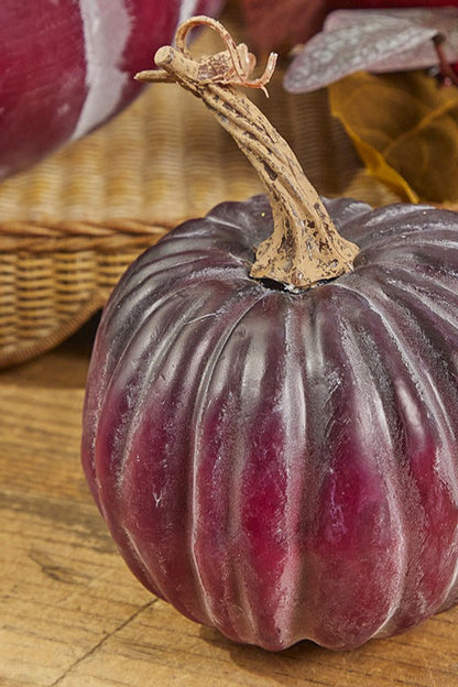 Decorator's Warehouse 6" Plum Harvest Vine Pumpkin