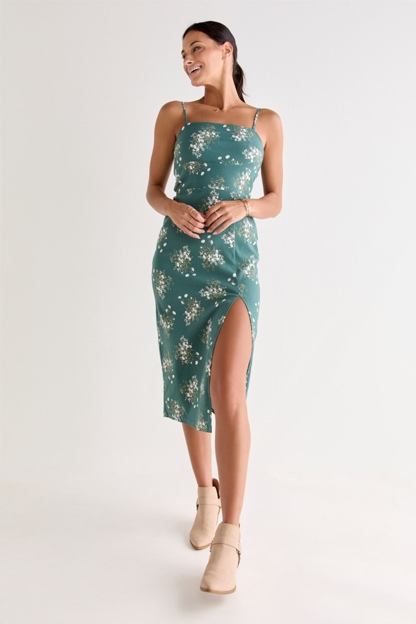 Francesca's Robin Bow Back Floral Midi Dress (x2)