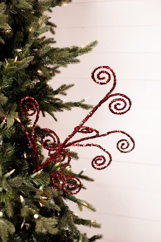 Decorator's Warehouse 30" Sequins Curl Christmas Spray