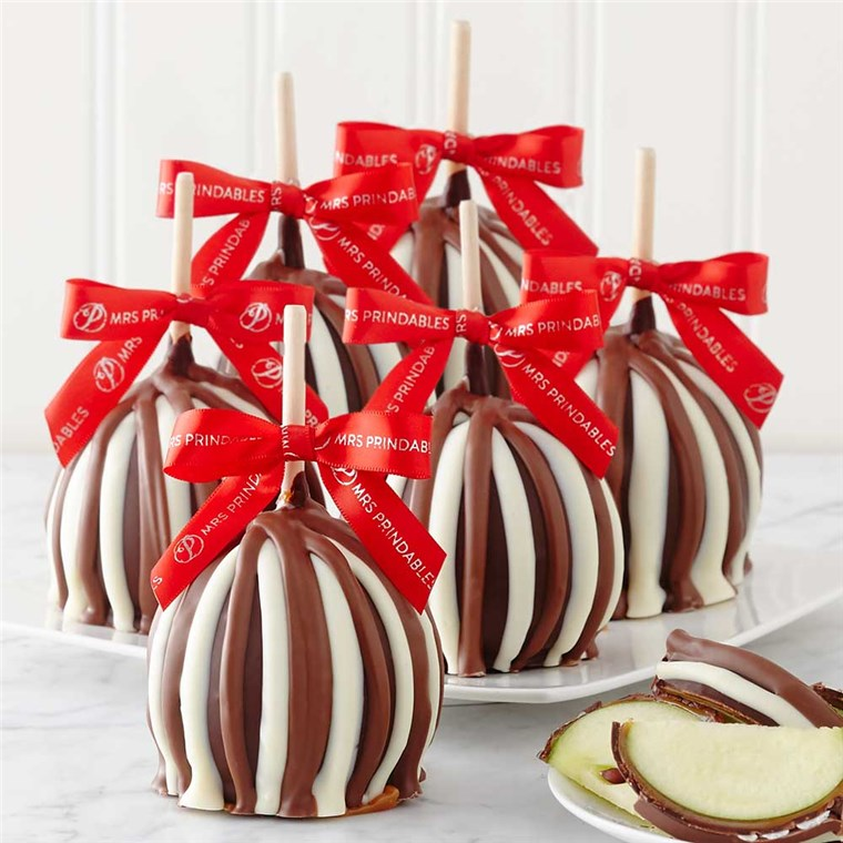 Mrs Prindables Holiday Triple Chocolate Caramel Apple 6-Pack