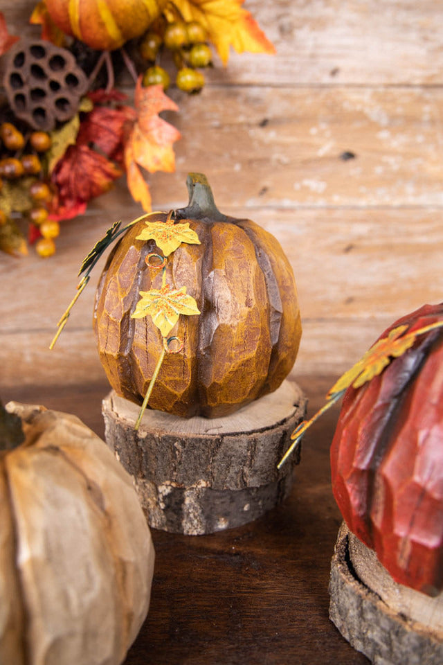 Decorator's Warehouse 6” Resin Pumpkin Figure