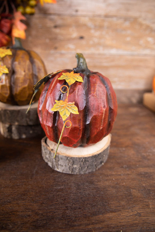 Decorator's Warehouse 6” Resin Pumpkin Figure