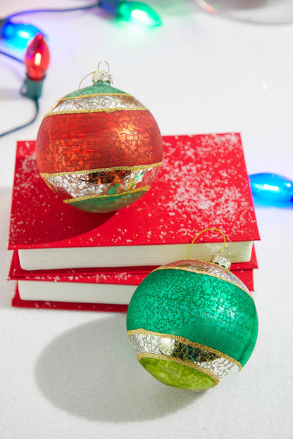 Decorator's Warehouse 4" Mercury Glass Reflector Ball Ornament