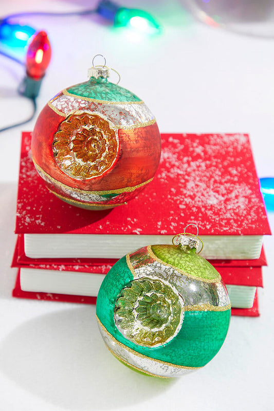 Decorator's Warehouse 4" Mercury Glass Reflector Ball Ornament