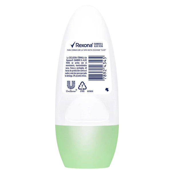 Pampa Direct Rexona Antiperspirant Deodorant Roll On Bamboo & Aloe Vera, 50 ml / 1.69 fl oz