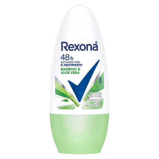 Pampa Direct Rexona Antiperspirant Deodorant Roll On Bamboo & Aloe Vera, 50 ml / 1.69 fl oz