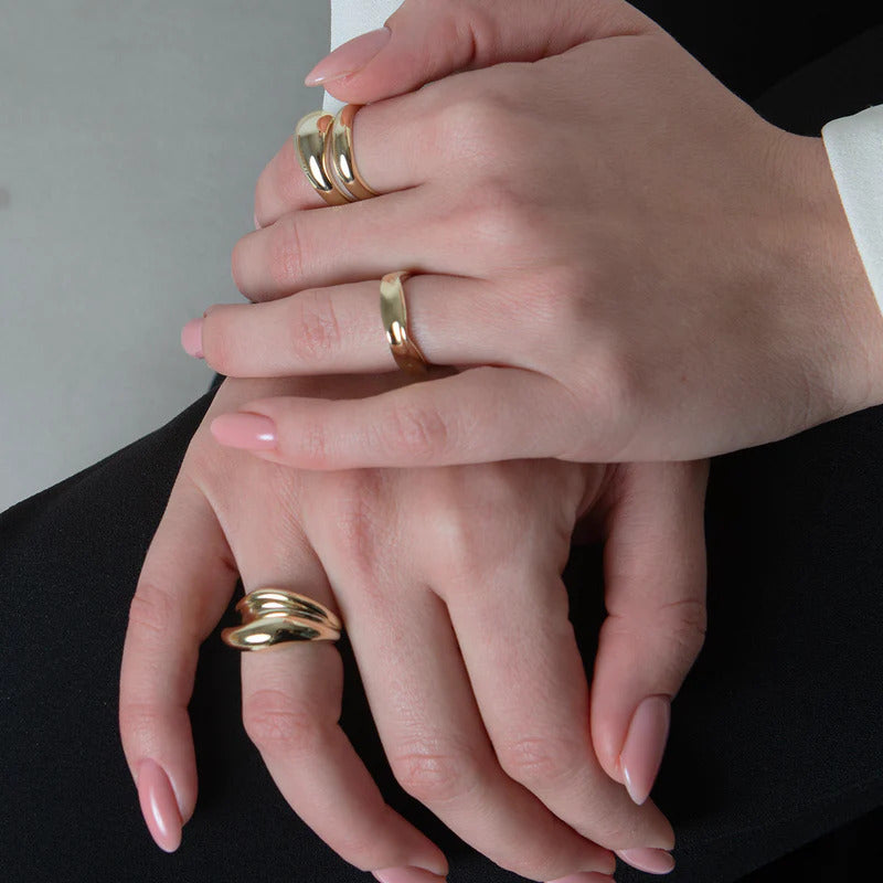 ARGENTO VIVO THE DOME ORGANIC RING