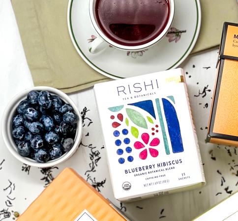 Dorothy Lane Rishi Blueberry Hibiscus Tea - Sachets