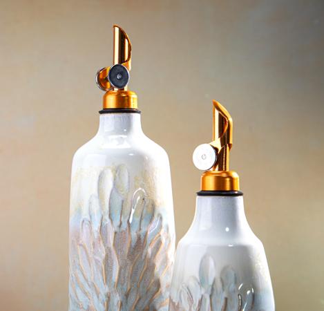 Dorothy Lane Rookwood Pottery Olive Oil and Balsamic Vinegar Gift Set