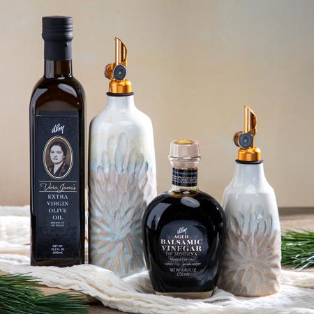 Dorothy Lane Rookwood Pottery Olive Oil and Balsamic Vinegar Gift Set