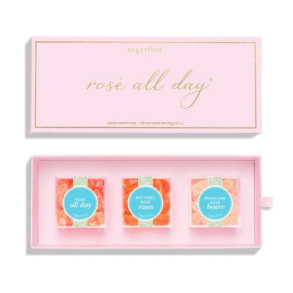 Sugarfina Rosé All Day 3 Piece Candy Bento Box
