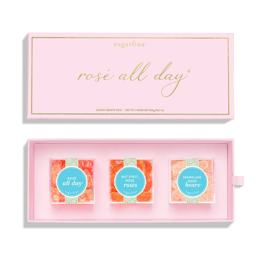 Sugarfina Rosé All Day 3 Piece Candy Bento Box