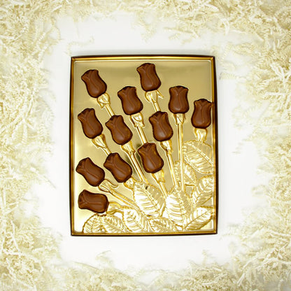 Mendocino Chocolate Company Dozen Chocolate Rose Bouquet