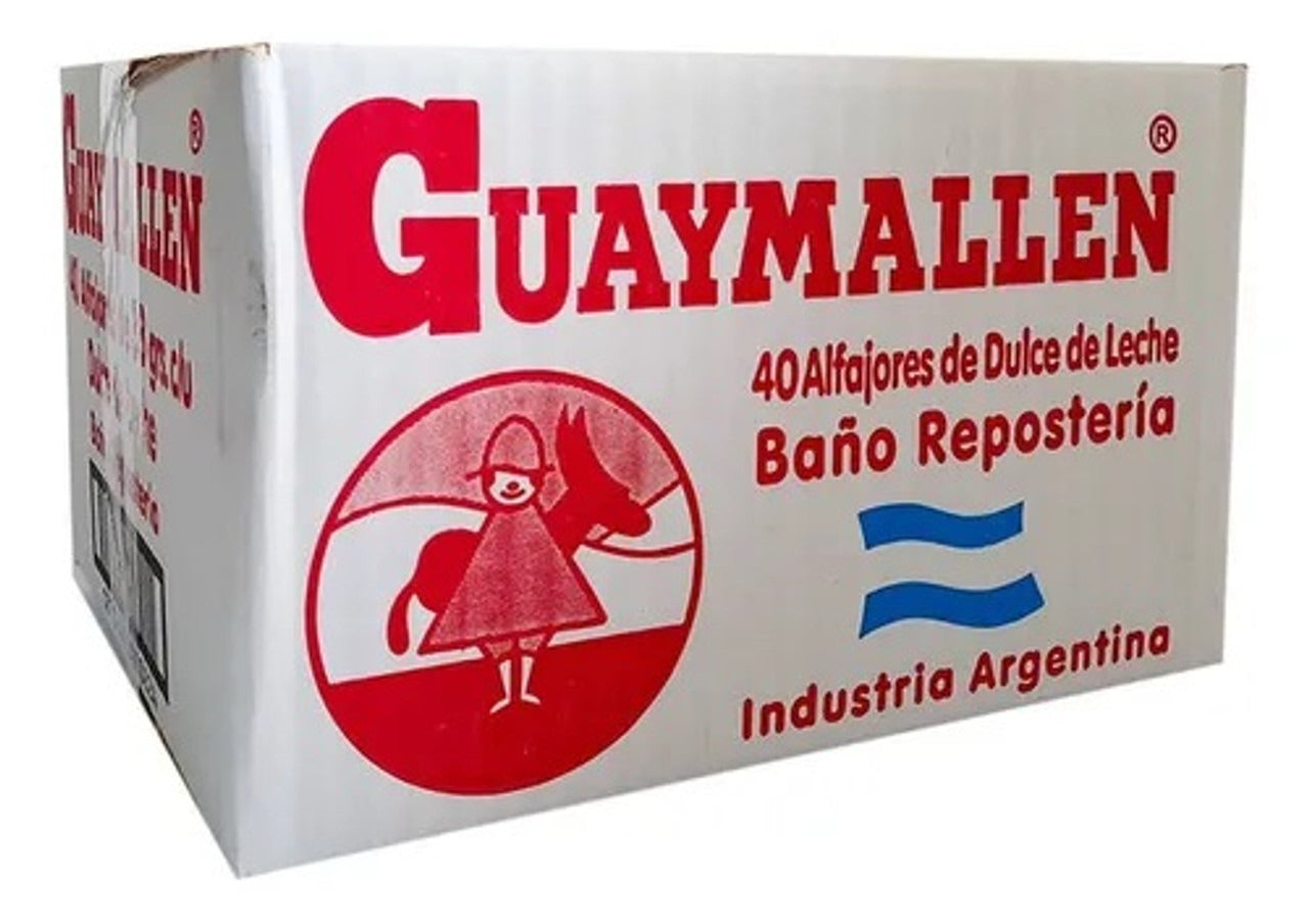 Pampa Direct Guaymallen Alfajor Chocolate with Dulce de Leche Complete Wholesale Box, 38 g / 1.3 oz ea (40 count)