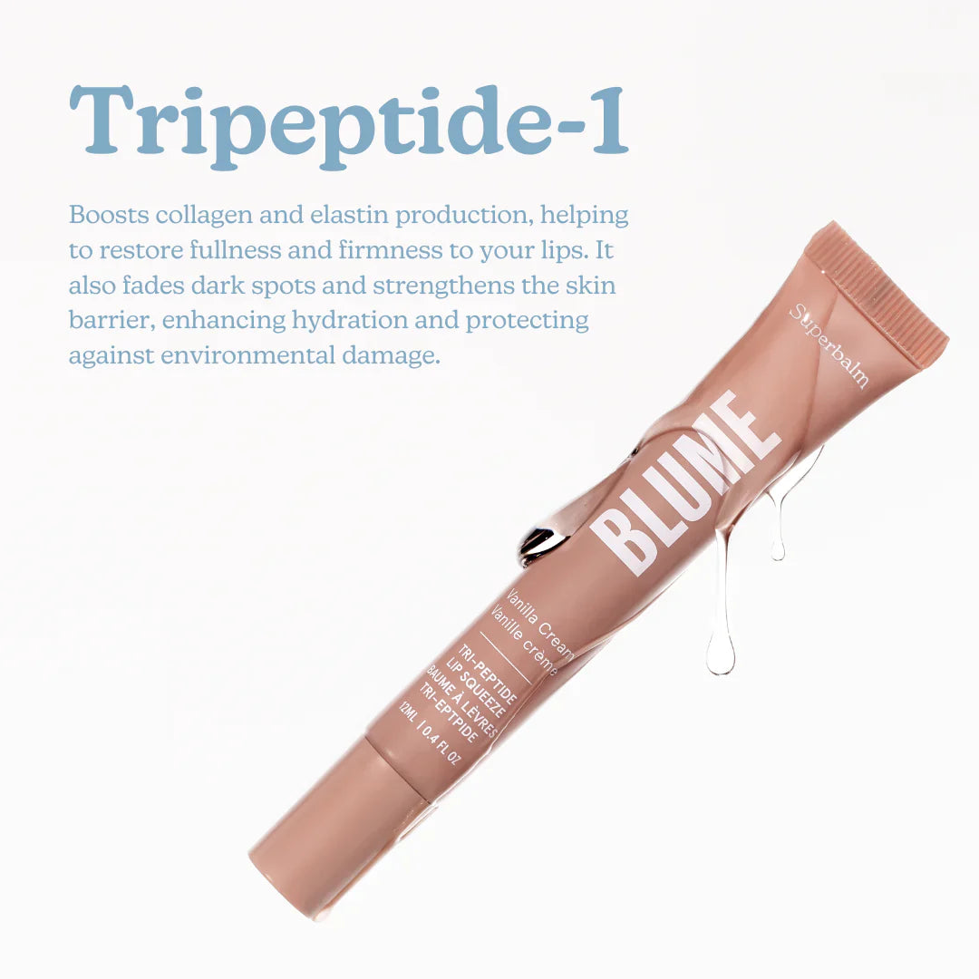 Blume Superbalm Tripeptide-1 Vanilla Lip Balm x2