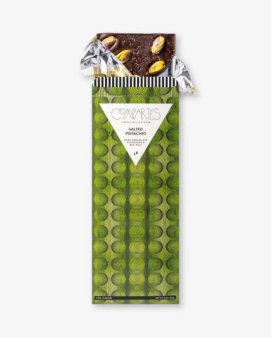 Compartes Chocolate Salted Pistachio Chocolate Bar