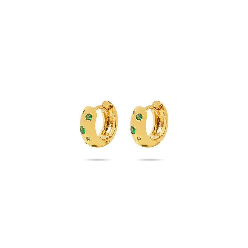ARGENTO VIVO THE EMERALD BUBBLE HUGGIE