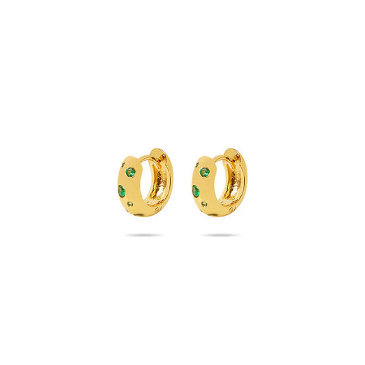 ARGENTO VIVO THE EMERALD BUBBLE HUGGIE