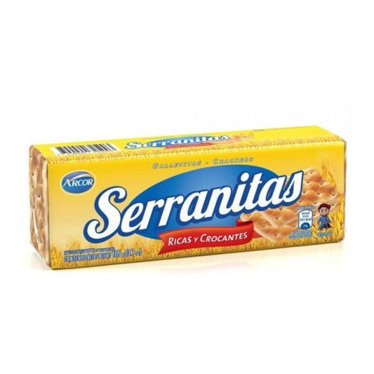 Pampa Direct Serranitas Galletitas de Agua Ricas & Crocantes Classic Crackers by Arcor, 105 g / 3.7 oz (pack of 3)
