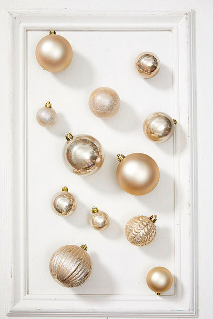 Decorator's Warehouse 80pc Shatterproof Ornament Tub - Pearl