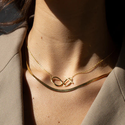 ARGENTO VIVO THE SIA TOGGLE NECKLACE