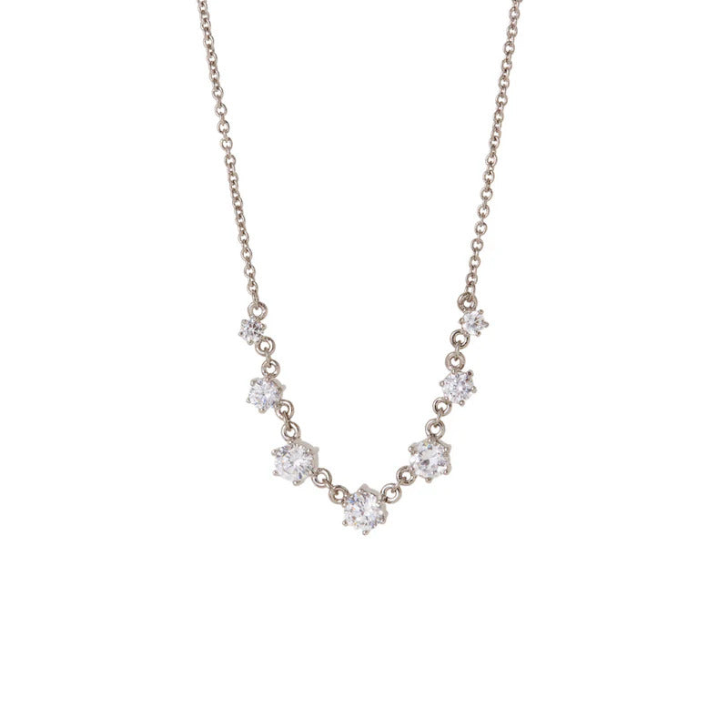 ARGENTO VIVO THE CZ ROSE NECKLACE
