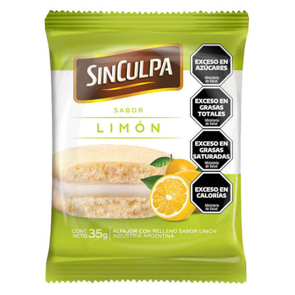 Pampa Direct Sin Culpa Alfajores with Lemon Flavor Filling , 280 g / 9.8 oz (box of 8)