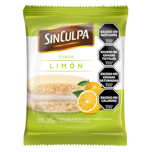 Pampa Direct Sin Culpa Alfajores with Lemon Flavor Filling , 280 g / 9.8 oz (box of 8)
