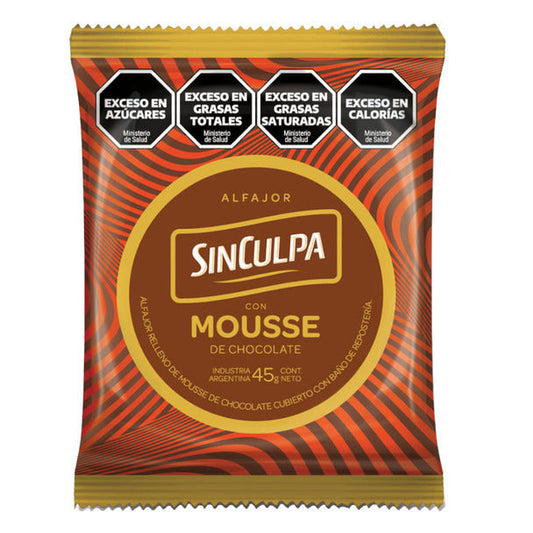 Pampa Direct Sin Culpa Alfajores with Chocolate Mousse Filling, Chocolate Coated, 360 g / 12.7 oz (box of 8)