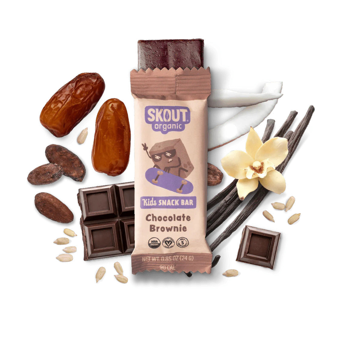 Skout Organic Chocolate Brownie Kids Bar