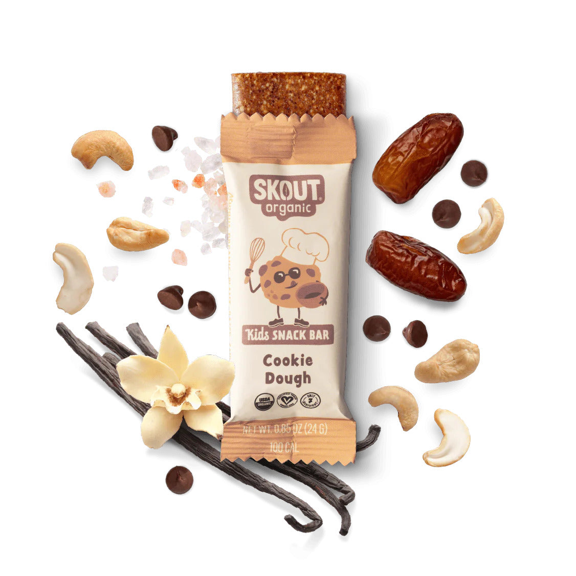 Skout Organic Cookie Dough Kids Bar