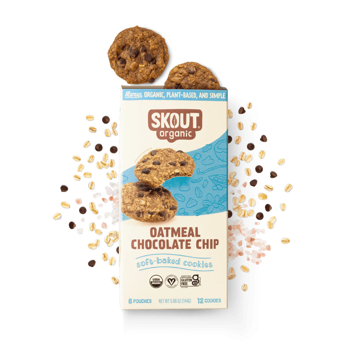 Skout Organic Oatmeal Chocolate Chip Soft Baked Cookies