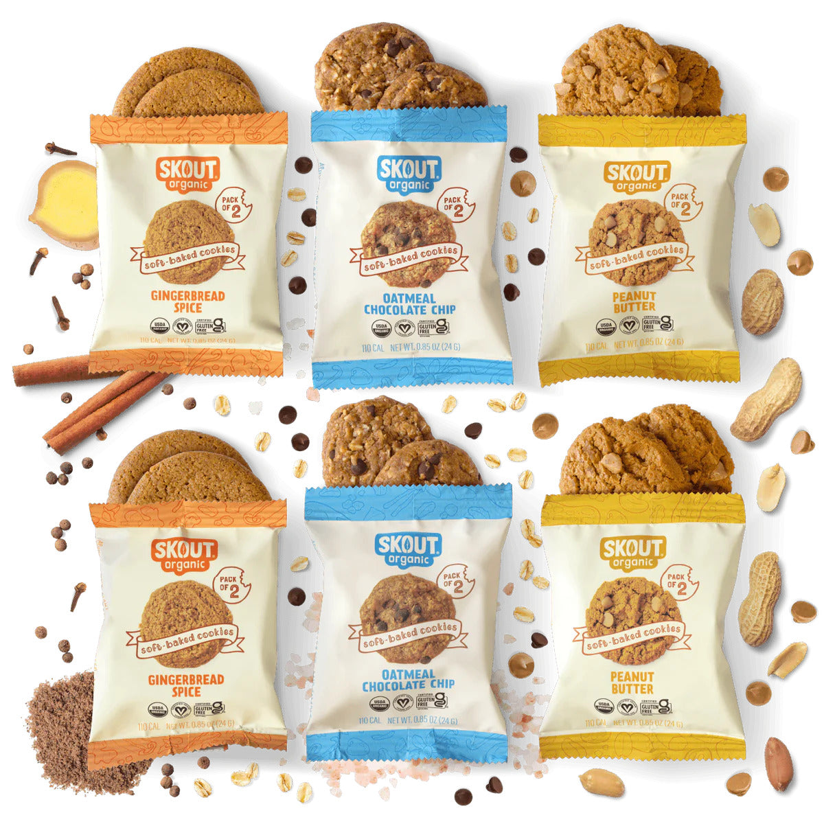 Skout Organic Soft Baked Cookie Sample Pack