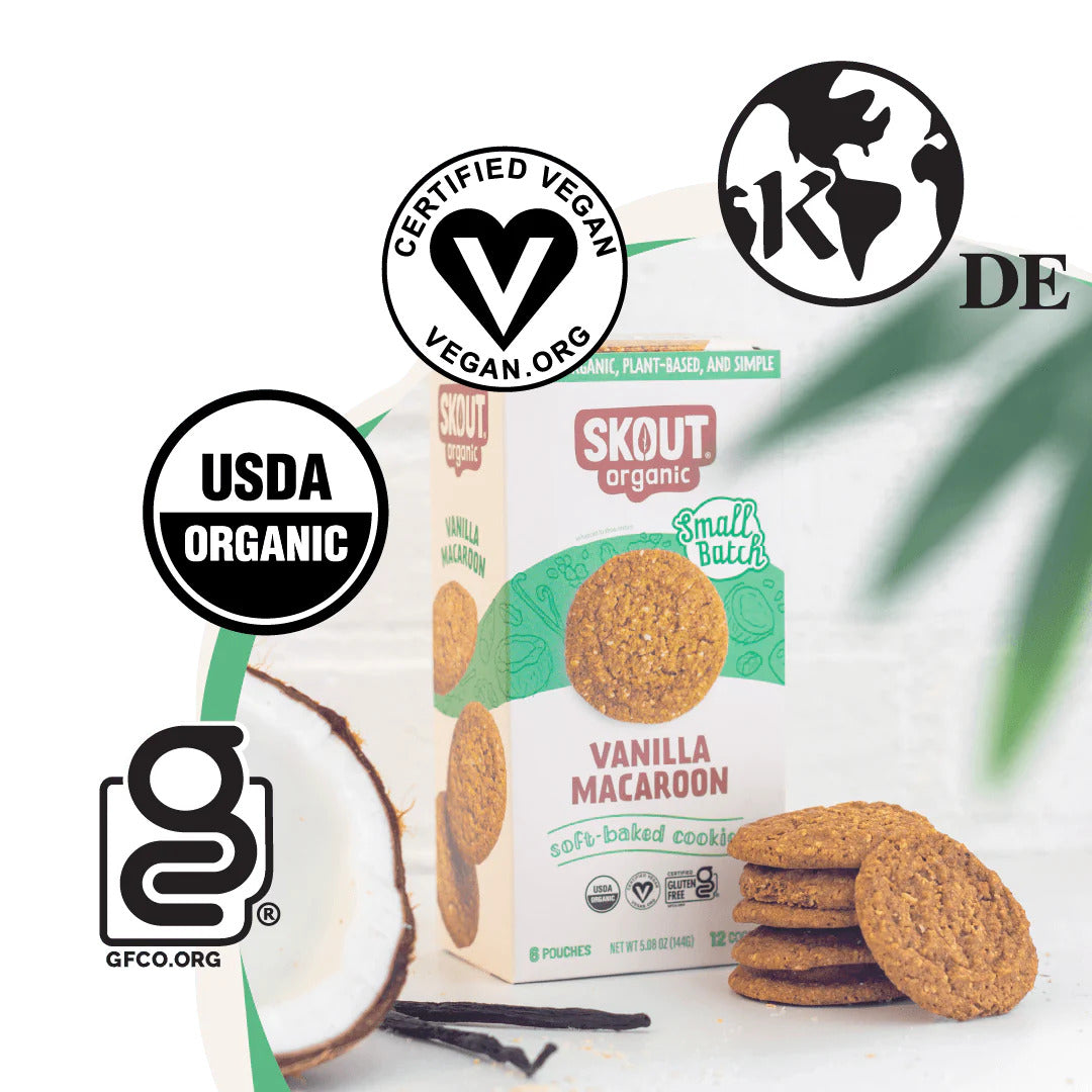 Skout Organic Vanilla Macaroon Soft Baked Cookies