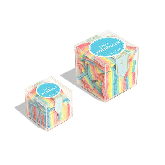 Sugarfina Sour Rainbows Gummy Strips - Large Candy Cube