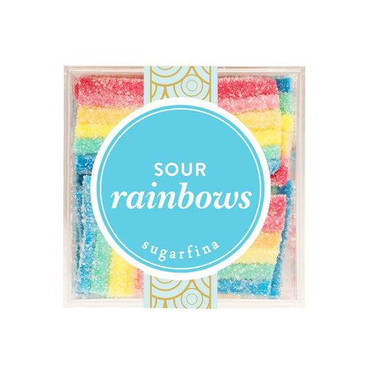 Sugarfina Sour Rainbows Gummy Strips - Candy Cube