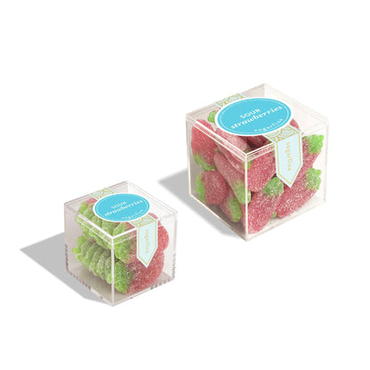 Sugarfina Sour Strawberries - Large Candy Cube