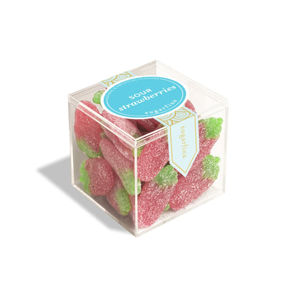 Sugarfina Sour Strawberries - Large Candy Cube