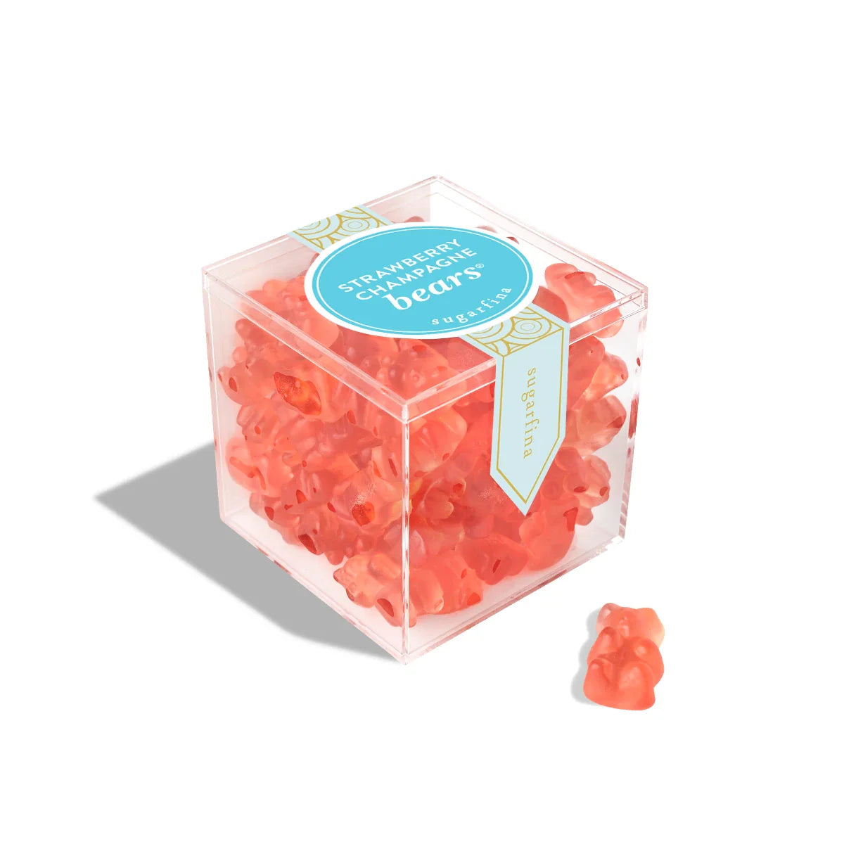 Sugarfina Strawberry Champagne Bears Gummy - Large Candy Cube