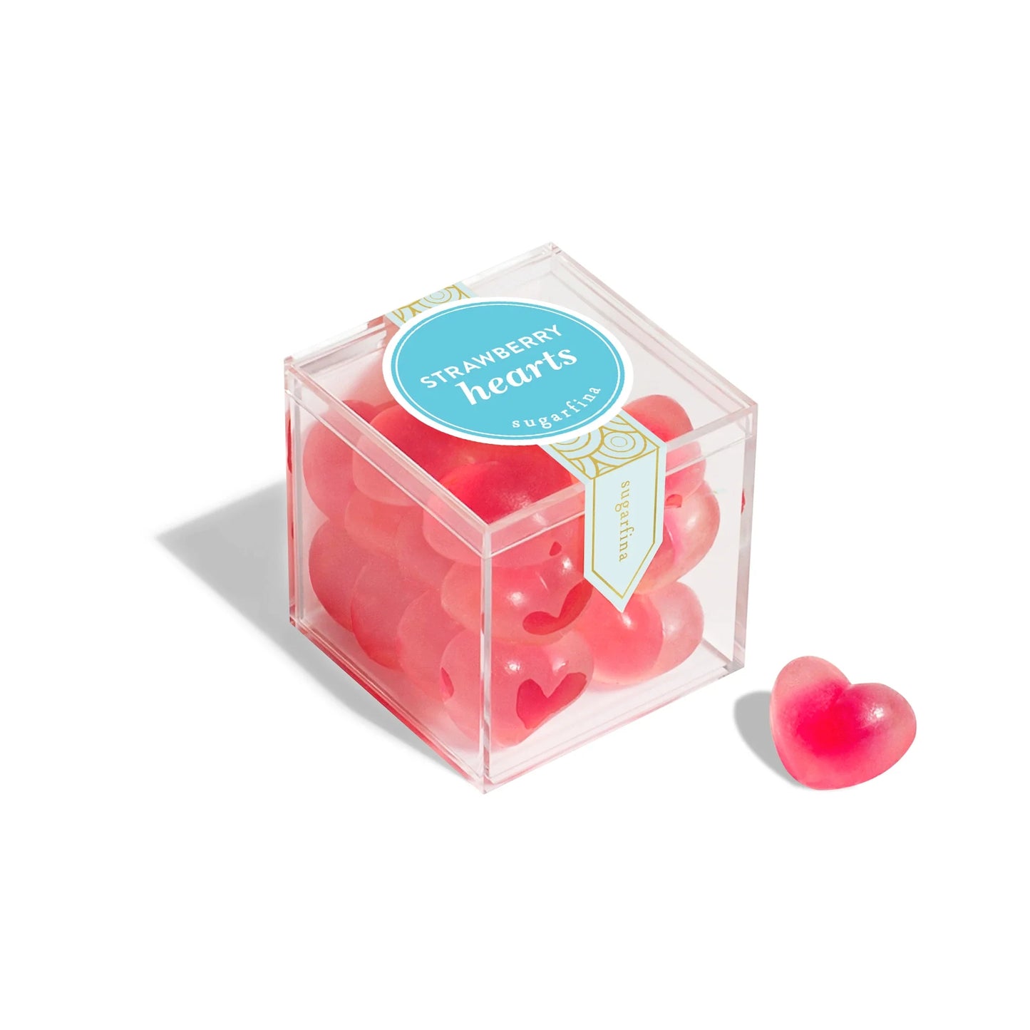 Sugarfina Strawberry Hearts Small Candy Cube