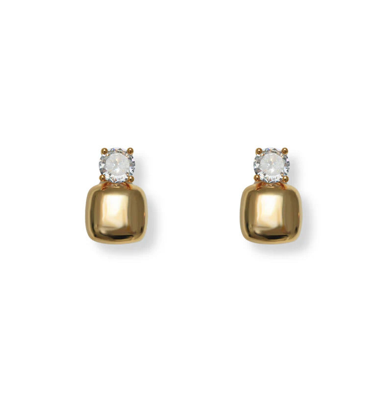 ARGENTO VIVO SCARLETTE SQUARE STUDS