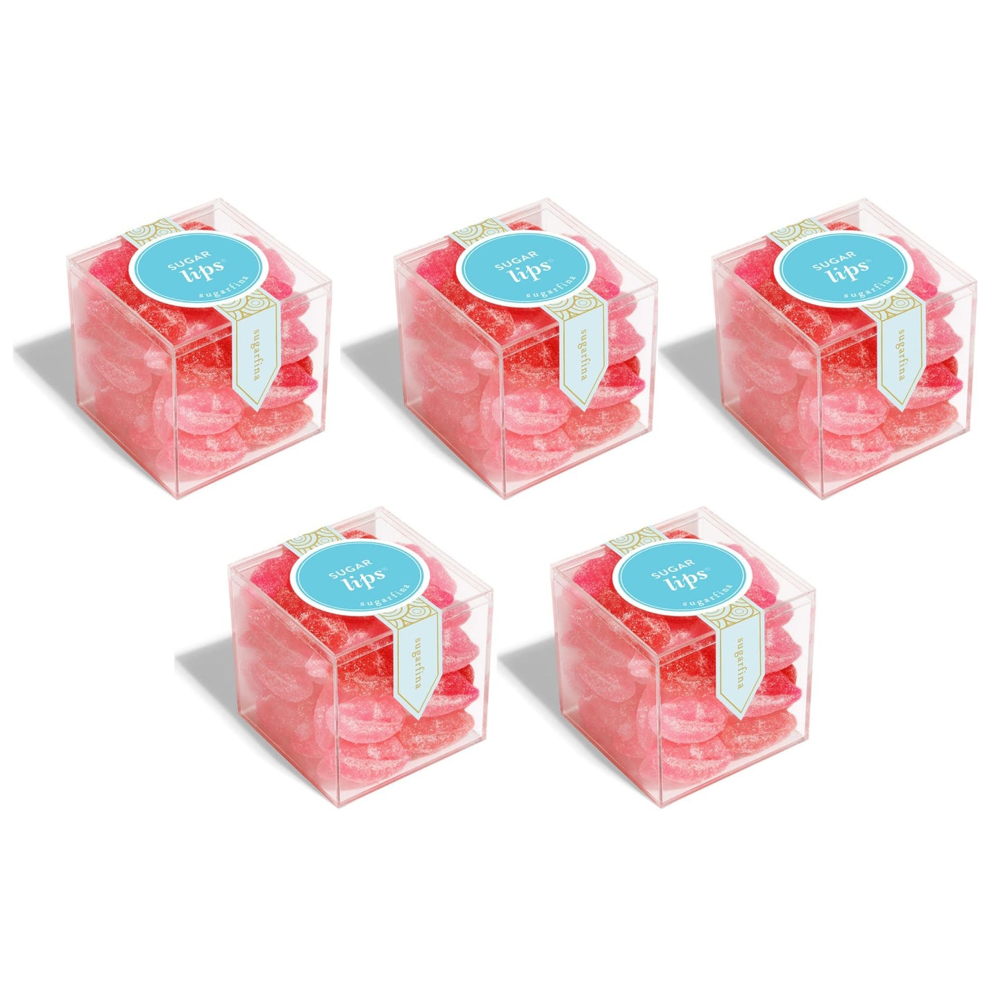 Sugarfina Sugar Lips Large Candy Cube Pack of 5
