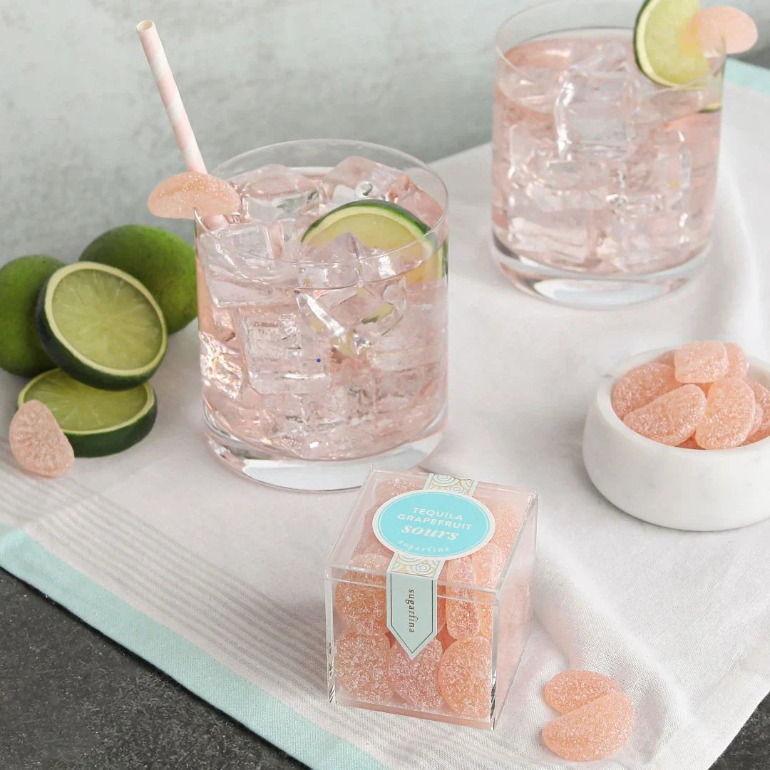Sugarfina Tequila Grapefruit Sours Gummy - Small Candy Cube (x4)